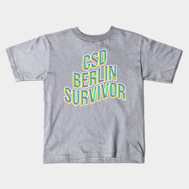 CSD Berlin Survivor Kids T-Shirt by AizaBreathe